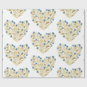 J'adore. Adore Fall. Herbstlaube und Blaubeeren Geschenkpapier (Flach)