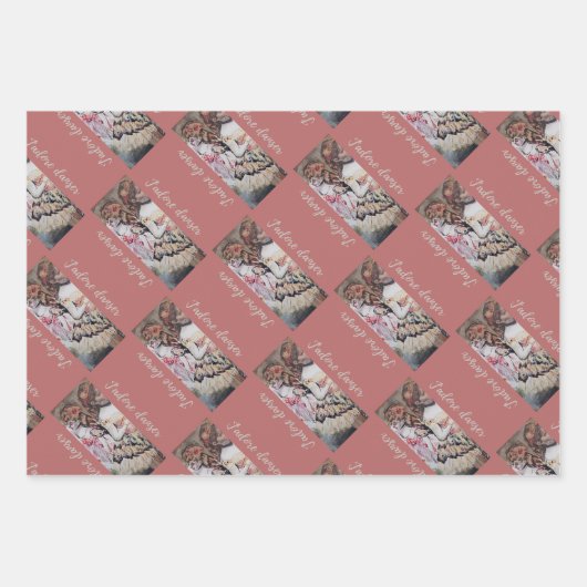 J'adore danser geschenkpapier set (Vorderseite)
