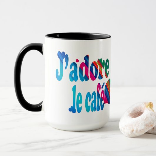 J'adore le café tasse (Mit Donut)
