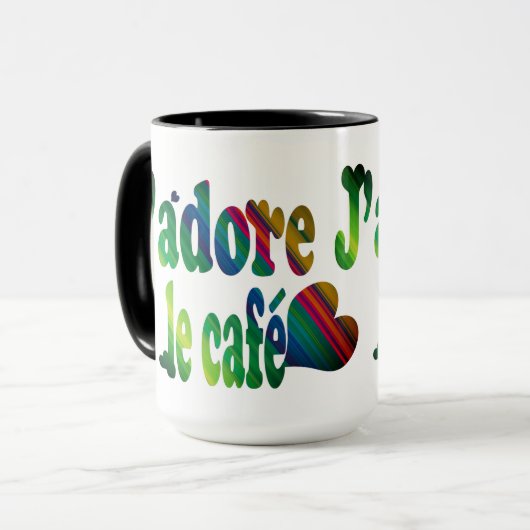 J'adore le café tasse (Vorderseite Links)