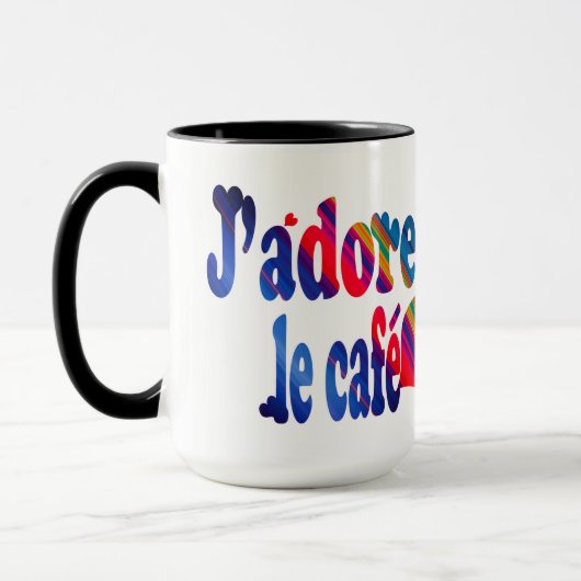 J'adore le café tasse (Links)