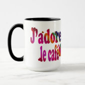 J'adore le café tasse (Links)