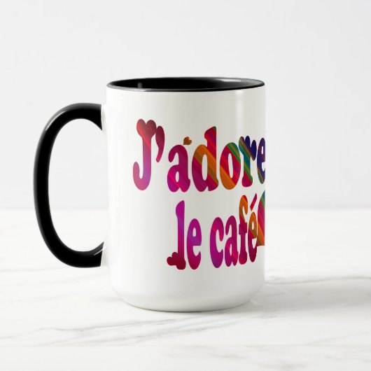 J'adore le café tasse (Links)
