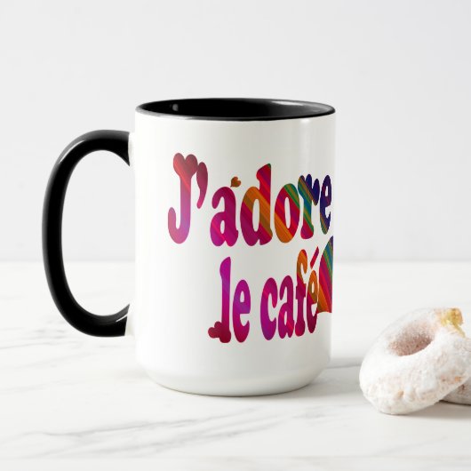 J'adore le café tasse (Mit Donut)
