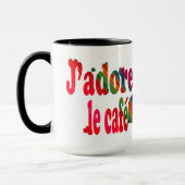 J'adore le café tasse (Links)