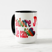 J'adore le café tasse (Vorderseite Links)