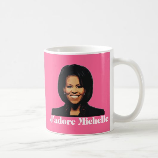 J'adore Michelle Kaffee Tasse im Erdbeerrosa (Rechts)