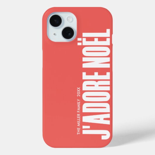 J'adore Noël! Case-Mate iPhone Hülle (Rückseite)