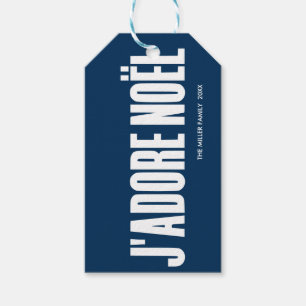 J'adore Noël! Geschenkanhänger