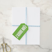 J'adore Noël! Geschenkanhänger (Mit Garn)