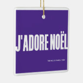 J'adore Noël! Keramikornament (Rechts)