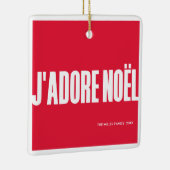 J'adore Noël! Keramikornament (Rechts)