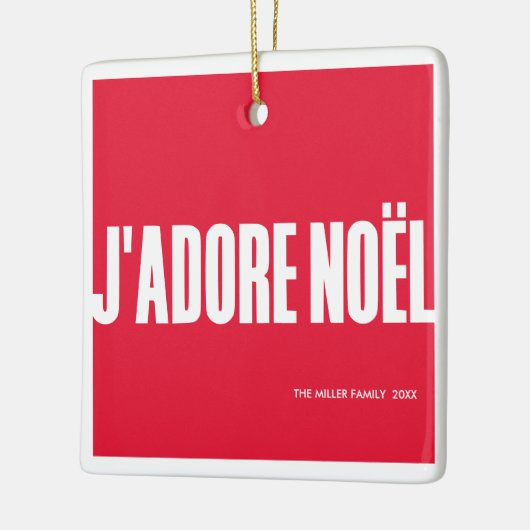 J'adore Noël! Keramikornament (Links)