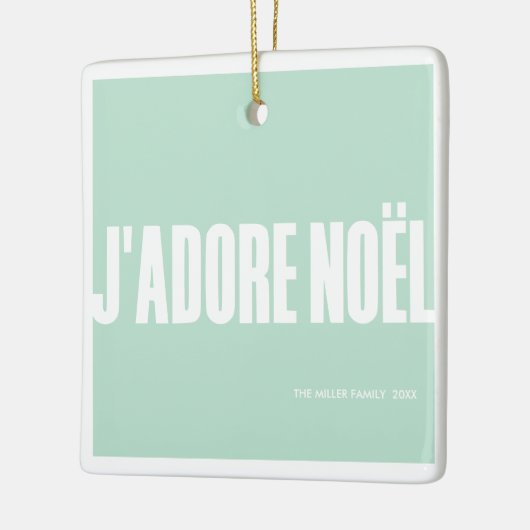 J'adore Noël! Keramikornament (Links)
