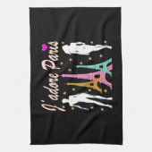 J'ADORE PARIS EIFFEL TOWER DESIGN GESCHIRRTUCH (Vertikal)