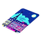 J'adore Paris - Fantasy Paris Unter dem Vollmond Magnet (Linke Seite)