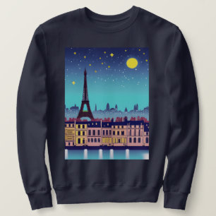J'adore Paris - Fantasy Paris Unter dem Vollmond Sweatshirt