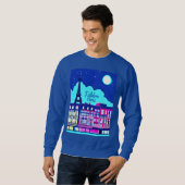 J'adore Paris - Fantasy Paris Unter dem Vollmond Sweatshirt (Vorne ganz)