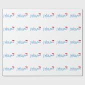 j'adore Paris (I Liebe Paris) mit roter Beete Geschenkpapier (Flach)