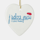 j'adore Paris (I Liebe Paris) mit roter Beete Keramikornament (Rechts)