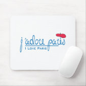 j'adore Paris (I Liebe Paris) mit roter Beete Mousepad (Mit Mouse)