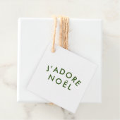 J'adore Weihnachten | Christmas Minimalistisch Gre Geschenkanhänger (Beispiel)