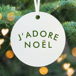 J'adore Weihnachten | Christmas Minimalistisch Gre Ornament Aus Metall