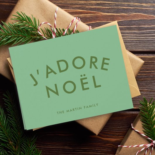 J'adore Weihnachten | Moderne Minimalistische Lieb