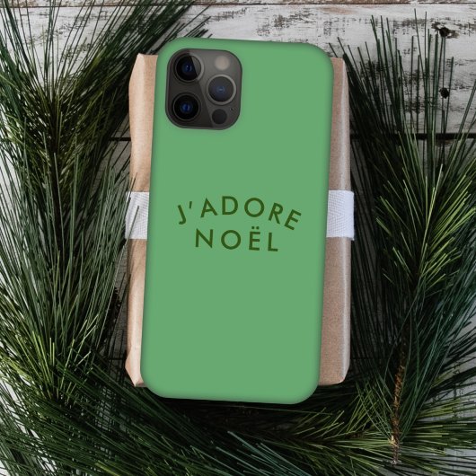J'adore Weihnachten | Moderne Minimalistische Lieb Case-Mate iPhone Hülle