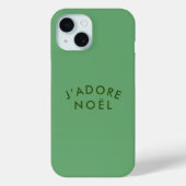 J'adore Weihnachten | Moderne Minimalistische Lieb Case-Mate iPhone Hülle (Rückseite)