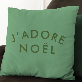 J'adore Weihnachten | Moderne Minimalistische Lieb Kissen