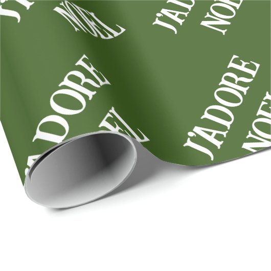 J'adore Weihnachten Weihnachtspapier Geschenkpapier (Rolleneckpunkt)