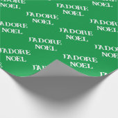 J'adore Weihnachten Weihnachtspapier Geschenkpapier (Ecke)