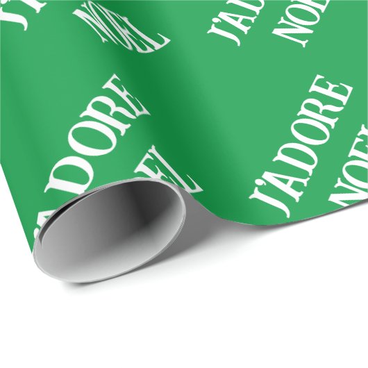 J'adore Weihnachten Weihnachtspapier Geschenkpapier (Rolleneckpunkt)