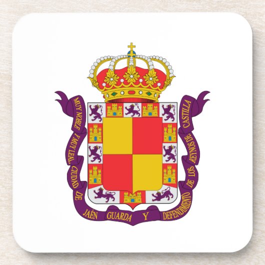 Jaén Wappen Untersetzer (Vorderseite)