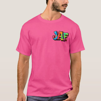 JAF-Graffiti-Stil - bunte urbane Kunsttypografie T-Shirt