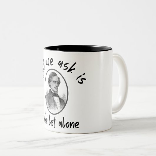 Jafferson davis zitiert Tasse (VorderseiteRechts)