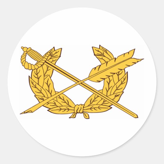 Jag 1 runder aufkleber (Vorderseite)