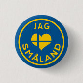 Jag älskar Småland - I love Småland Button (Vorderseite)
