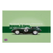 Jag D-Type at Silverstone Poster (Vorderseite)