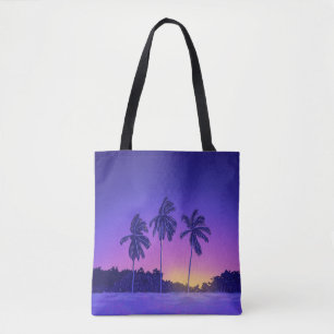 Jag die Sonne – Tropische Palme Sonnenuntergangsst Tasche