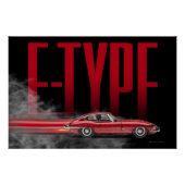 Jag E-Type Coupe Poster (Vorderseite)