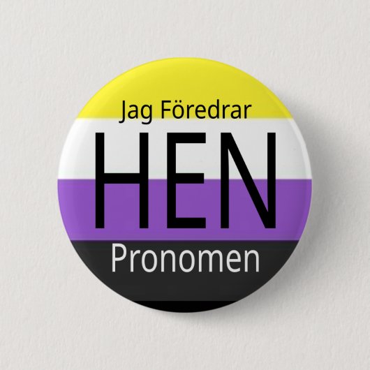 Jag föredrar hen pronomen — button (Vorderseite)