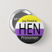 Jag föredrar hen pronomen — button (Vorne & Hinten)