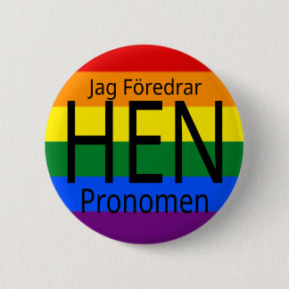 Jag föredrar hen pronomen pride - knapp button