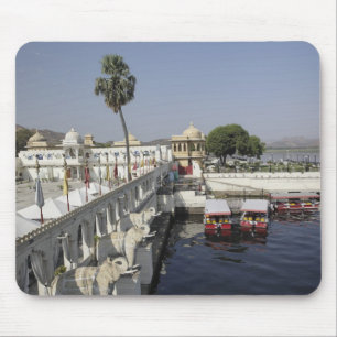 Jag Mindar Palace, Lake Pichola, Udaipur, Indien. Mousepad