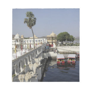 Jag Mindar Palace, Lake Pichola, Udaipur, Indien. Notizblock