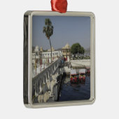 Jag Mindar Palace, Lake Pichola, Udaipur, Indien. Silbernes Ornament (Rechts)