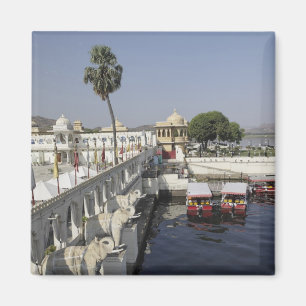 Jag Mindar-Palast, Lake Pichola, Udaipur, Indien. Magnet