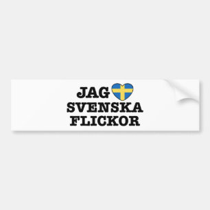 Jag Svenska Flickor Autoaufkleber